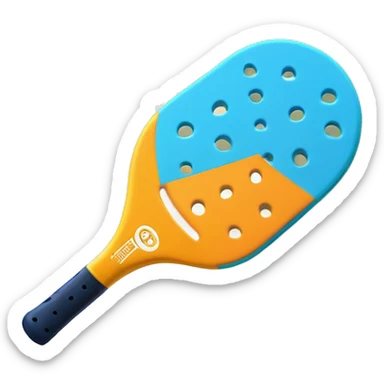 Pickleball paddle and ball sticker