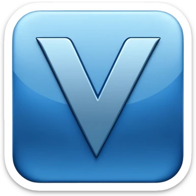 letter v sticker