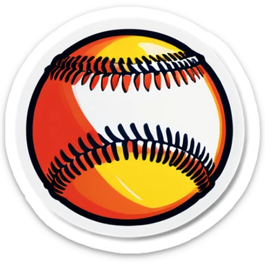 Softball sticker