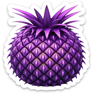 purple pineapple sticker
