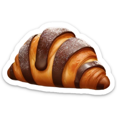 Chocolate croissant sticker