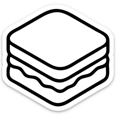 peanut butter and jelly sandwich, simple, clear, iconic sticker