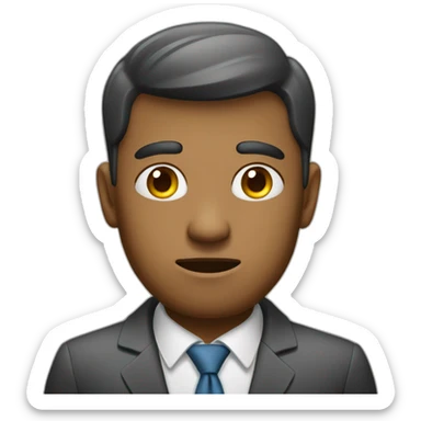 business men looking in disapproval sticker