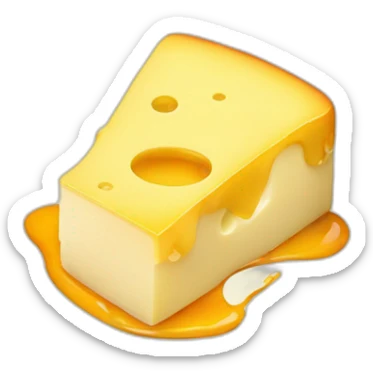 melting raclette cheese sticker