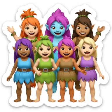 Make a women laughing women troll laughing sticker