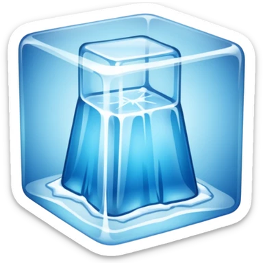 dress  inside ice cube sticker