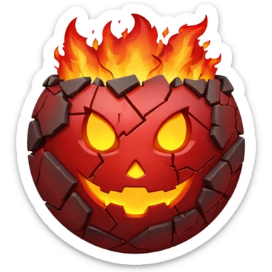 World being destroyed sticker