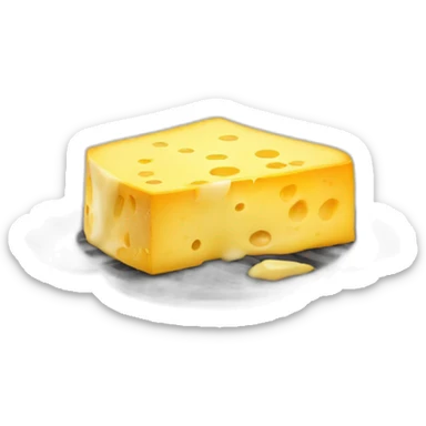 Melting cheese Raclette sticker