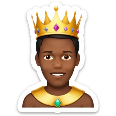 Wearing a crown sticker