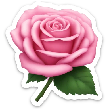 Pink pretty rose sticker