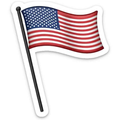 🇺🇸 in black and white sticker