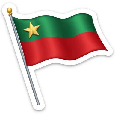 african american flag with a star sticker