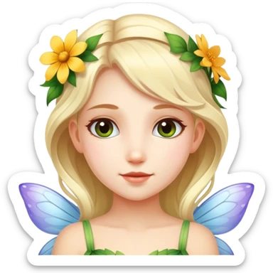 Flower Fairy beautiful finish girl  sticker