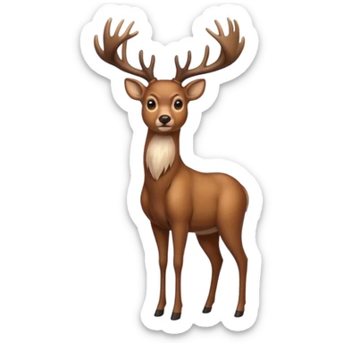 Deer image sticker