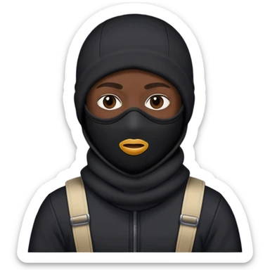 ski mask gang gang  sticker