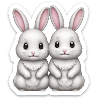 Two bunny’s in love  sticker