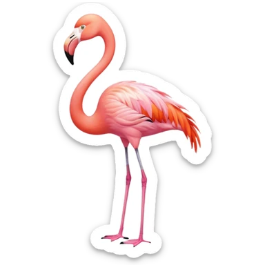 pink flamingo sticker