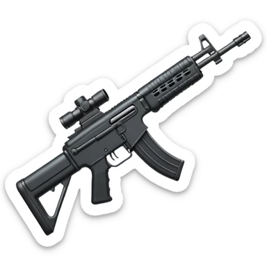 assault rifle sticker