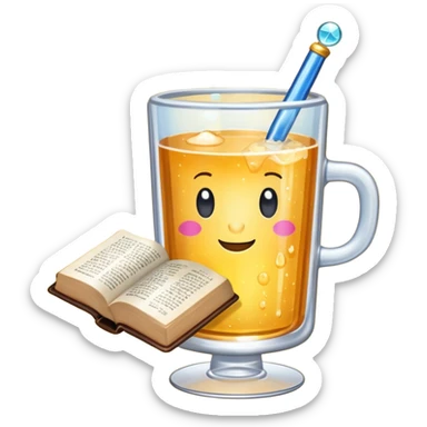 A sparkling Bubblr drink holding a Bible sticker
