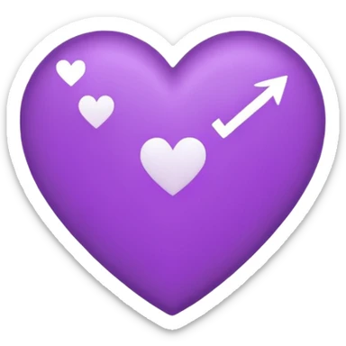 checklist purple heart emoji sticker