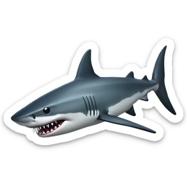 shark with a glock sticker