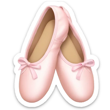 Pale pink ballet shoes sticker