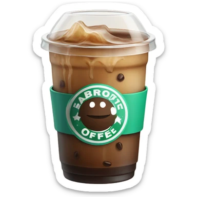Iced coffee sticker