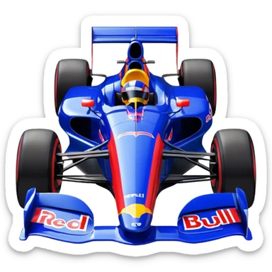make an animated emote of a Red Bull Indy Car sticker