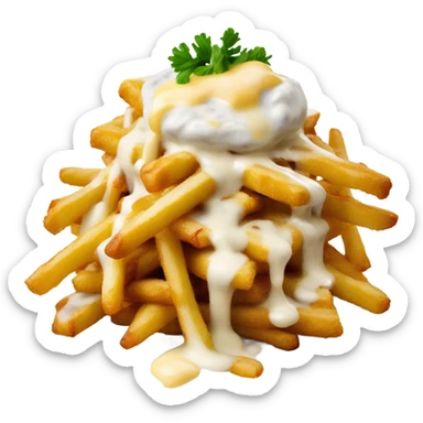 louisiana voodoo fries from wingstop (fries with cheese sauce and ranch and seasoning) sticker