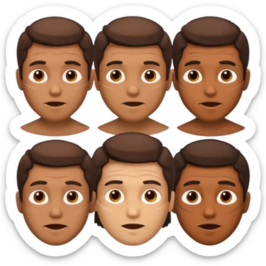 create an emoji set of a man from bronze age doing different emotions sticker