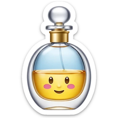 can you create an emoji of a perfume bottle "L'eau de L'Excuse" sticker