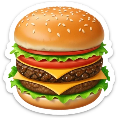 Hamburger sticker