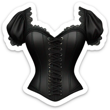 black corset sticker