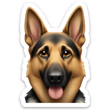 German shepherd dog sticker