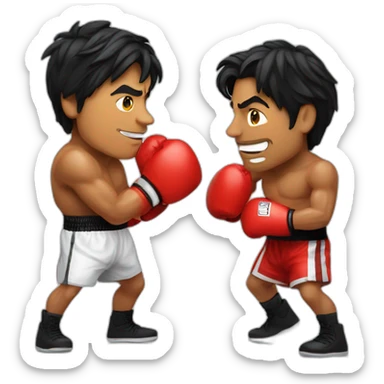 shahrukh khan boxing with selmon bhai sticker