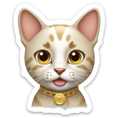 rich cat blogger with youtube gold button sticker