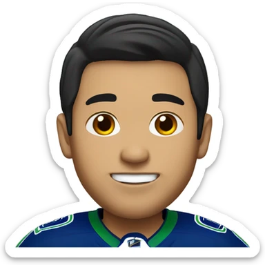 Vancouver Canucks, asian guy sticker