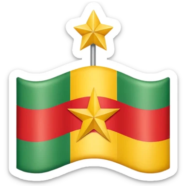 Kurdistan flagged  with one star sticker