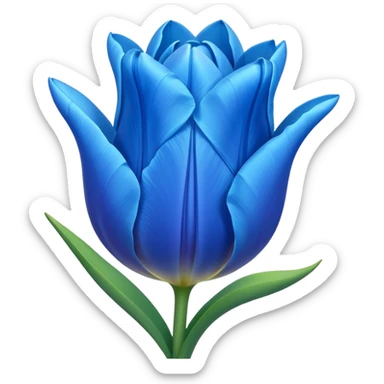 uma tulipa azul sticker
