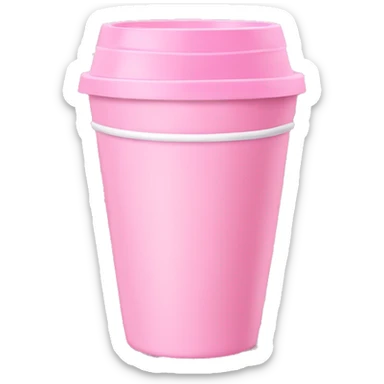 Pink cup sticker