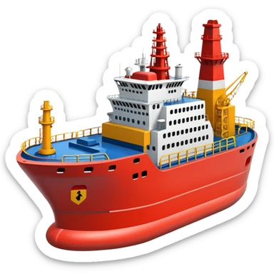 Oil and gas offshore vessel  sticker