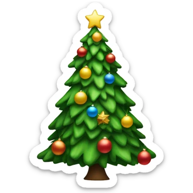 Christmas tree sticker