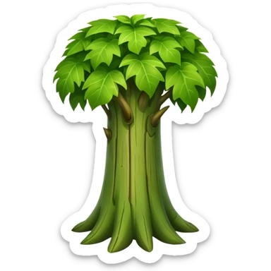 Giant stem plant big like a trunk sticker