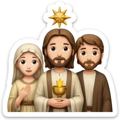 jesus mary joseph sticker