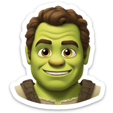 Shrek as Henry Cavill sticker