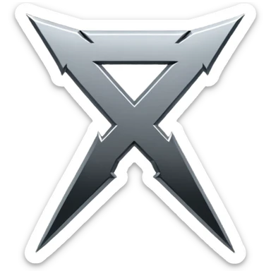 Metallica logo sticker