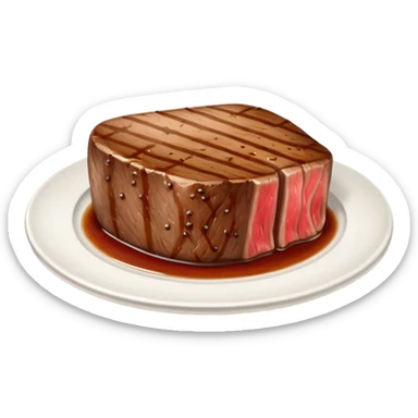 steak and a toilet sticker