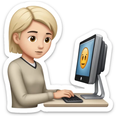 computer job sticker