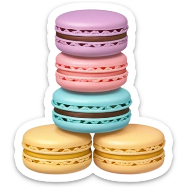 Cute aesthetic macaron  sticker