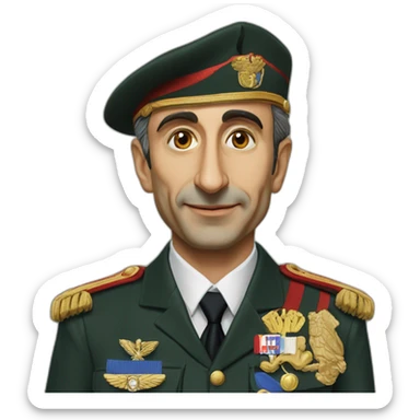 ÉRIC ZEMMOUR president français militaire médaille sticker